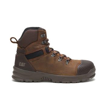 Caterpillar Accomplice X Wasserdichte Steel Kappe Sicherheitsstiefel Herren Kaffee | AT2436ZG