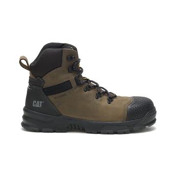 Caterpillar Accomplice X Wasserdichte Steel Kappe Wasserfeste Stiefel Herren Olivgrün | AT2509NB
