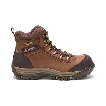 Caterpillar Ally Wasserdichte Composite Kappe Wasserfeste Stiefel Damen Braun | AT2795RW
