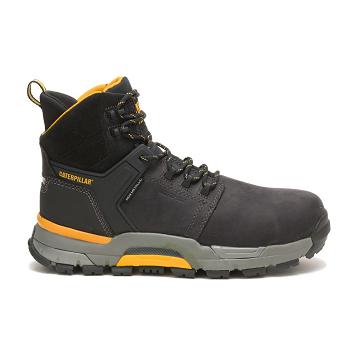 Caterpillar CAT EDGE Wasserdichte Nano Kappe Wasserfeste Stiefel Herren Schwarz | AT2493GL