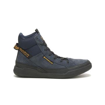 Caterpillar CODE Hex Hi Utility Sneakers Herren Blau | AT2672AP