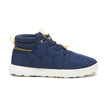 Caterpillar CODE Scout Mid Sneakers Herren Blau | AT2646AP
