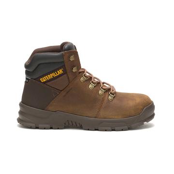 Caterpillar Charge Wasserdichte Alloy Kappe Wasserfeste Stiefel Herren Braun | AT2505EX