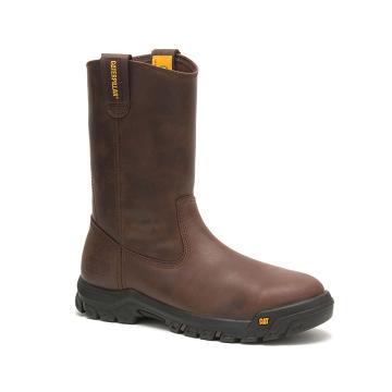 Caterpillar Drawbar Steel Kappe Arbeitsstiefel Herren Braun | AT2451TV