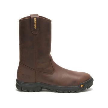 Caterpillar Drawbar Steel Kappe Sicherheitsstiefel Herren Kaffee | AT2348RW