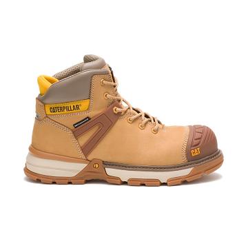 Caterpillar Excavator Superlite Wasserdichte Carbon Composite Kappe Wasserfeste Stiefel Herren Braun | AT2497AP