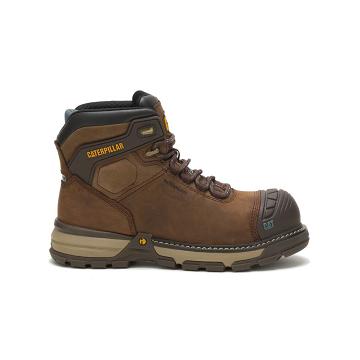 Caterpillar Excavator Superlite Wasserdichte Thinsulate™ Carbon Composite Kappe Wasserfeste Stiefel Damen Kaffee | AT2819YU