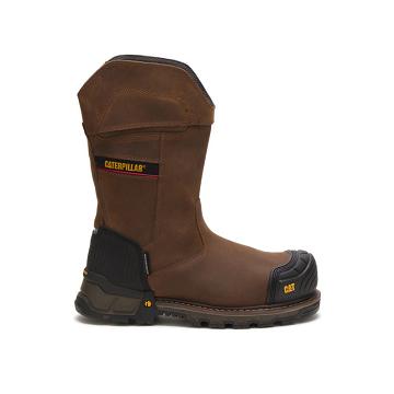 Caterpillar Excavator XL Wasserdichte Composite Kappe Sicherheitsstiefel Herren Kaffee | AT2375EX