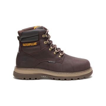 Caterpillar Fairbanks 6" Wasserdichte Steel Kappe Sicherheitsstiefel Herren Kaffee | AT2349EX