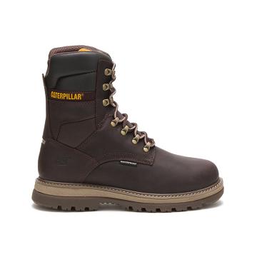 Caterpillar Fairbanks 8" Wasserdichte TX Steel Kappe Sicherheitsstiefel Herren Kaffee | AT2391DN