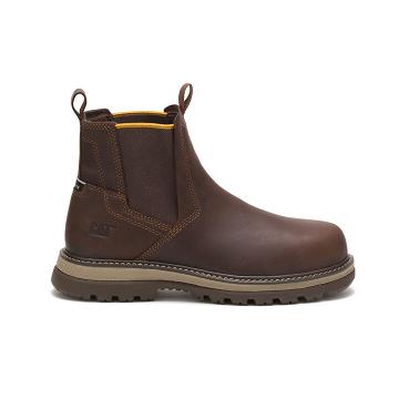 Caterpillar Fairbanks Chelsea Steel Kappe Arbeitsstiefel Herren Kaffee | AT2457NB