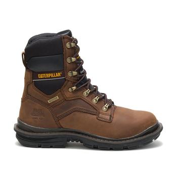 Caterpillar Flexion Generator 8" Wasserdichte Thinsulate™ Steel Kappe Wasserfeste Stiefel Herren Kaffee | AT2470SO