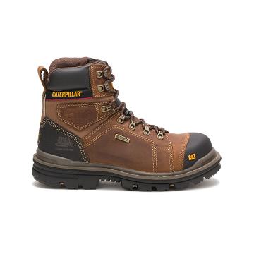 Caterpillar Hauler 6" Wasserdichte Composite Kappe Wasserfeste Stiefel Herren Kaffee | AT2475UT