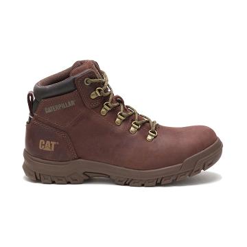 Caterpillar Mae Steel Kappe Wasserdichte Sicherheitsstiefel Damen Kaffee | AT2767FM