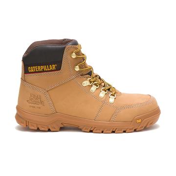 Caterpillar Outline Steel Kappe Arbeitsstiefel Herren Braun | AT2563VD