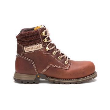 Caterpillar Paisley 6" Steel Kappe Sicherheitsstiefel Damen Kaffee | AT2777RW