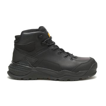 Caterpillar Provoke Mid Wasserdichte Alloy Kappe Arbeitsstiefel Herren Schwarz | AT2614BC