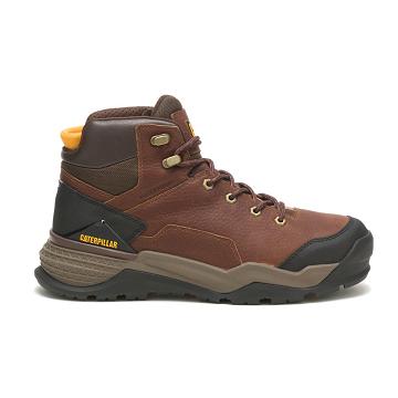 Caterpillar Provoke Mid Wasserdichte Arbeitsstiefel Herren Braun | AT2617XF