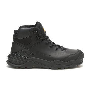 Caterpillar Provoke Mid Wasserdichte Sicherheitsstiefel Herren Schwarz | AT2422IS