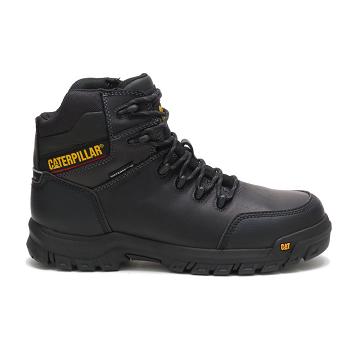 Caterpillar Resorption Wasserdichte Composite Kappe Arbeitsstiefel Herren Schwarz | AT2579UT