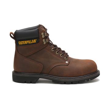 Caterpillar Second Shift Steel Kappe Sicherheitsstiefel Herren Kaffee | AT2411LH