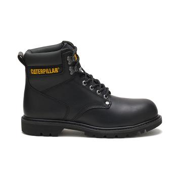 Caterpillar Second Shift Steel Kappe Sicherheitsstiefel Herren Schwarz | AT2412KI