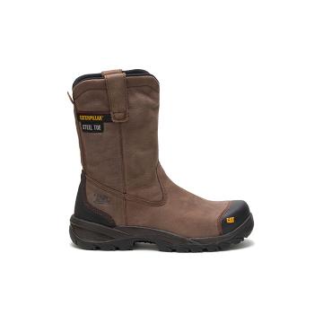 Caterpillar Spur Steel Kappe Arbeitsstiefel Herren Braun | AT2441GL