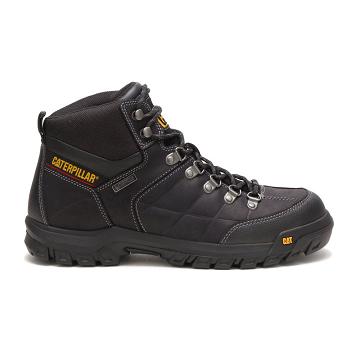 Caterpillar Threshold Wasserdichte Arbeitsstiefel Herren Schwarz | AT2569JJ