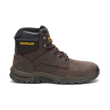 Caterpillar Upholder Wasserdichte Steel Kappe Sicherheitsstiefel Herren Kaffee | AT2434CE