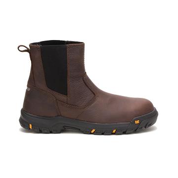 Caterpillar Wheelbase Steel Kappe Arbeitsstiefel Herren Kaffee | AT2445AP